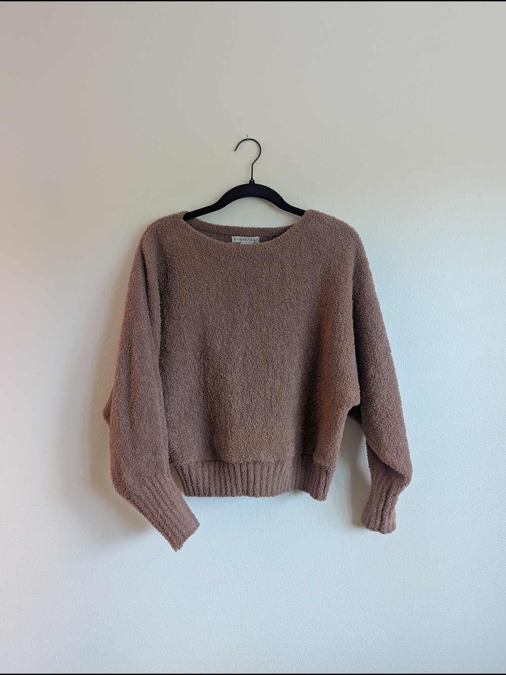 Sincerly Jules Scoop-Neck Sweater in Blush Pink